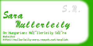 sara mullerleily business card